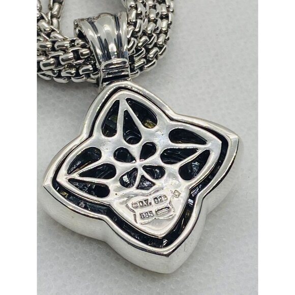 David Yurman 6 Strand & Quatrefoil Enhancer 925 585 - Picture 12 of 13